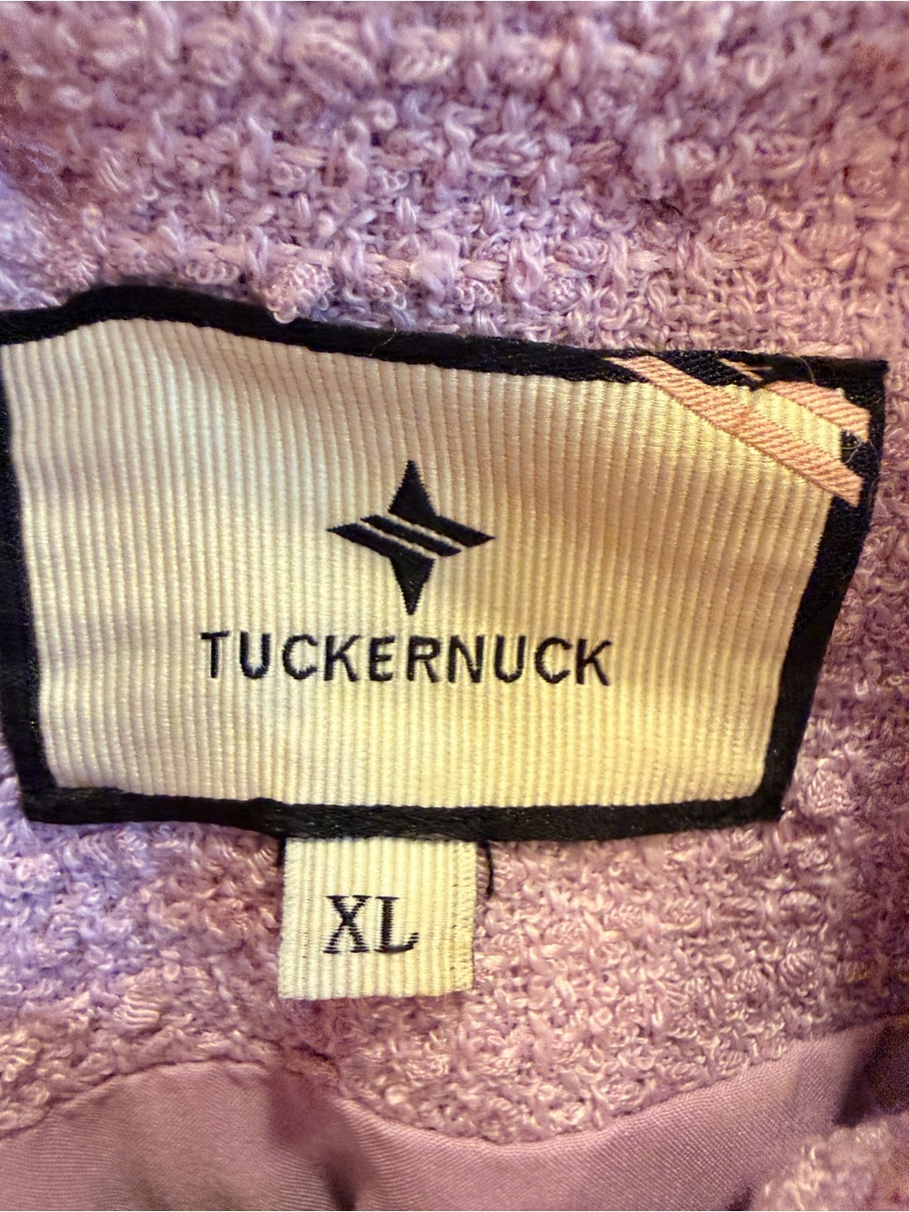 Tuckernuck Women’s Lilac Crocus Petal Tweed Jackie Dress Dress sz XL - Picture 8 of 11